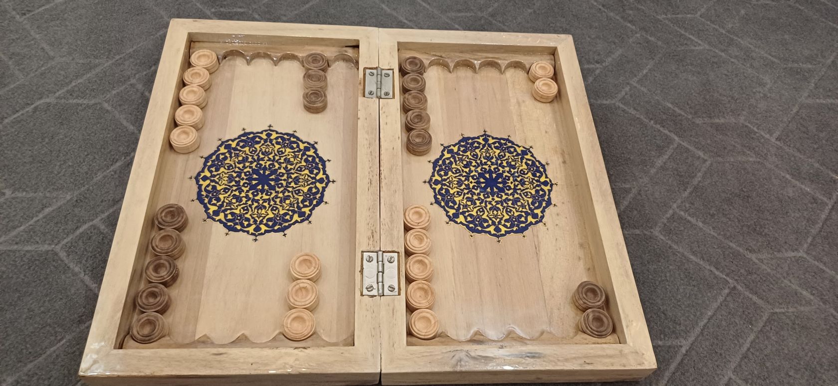 تخته نرد و شطرنج تذهیب کاردست